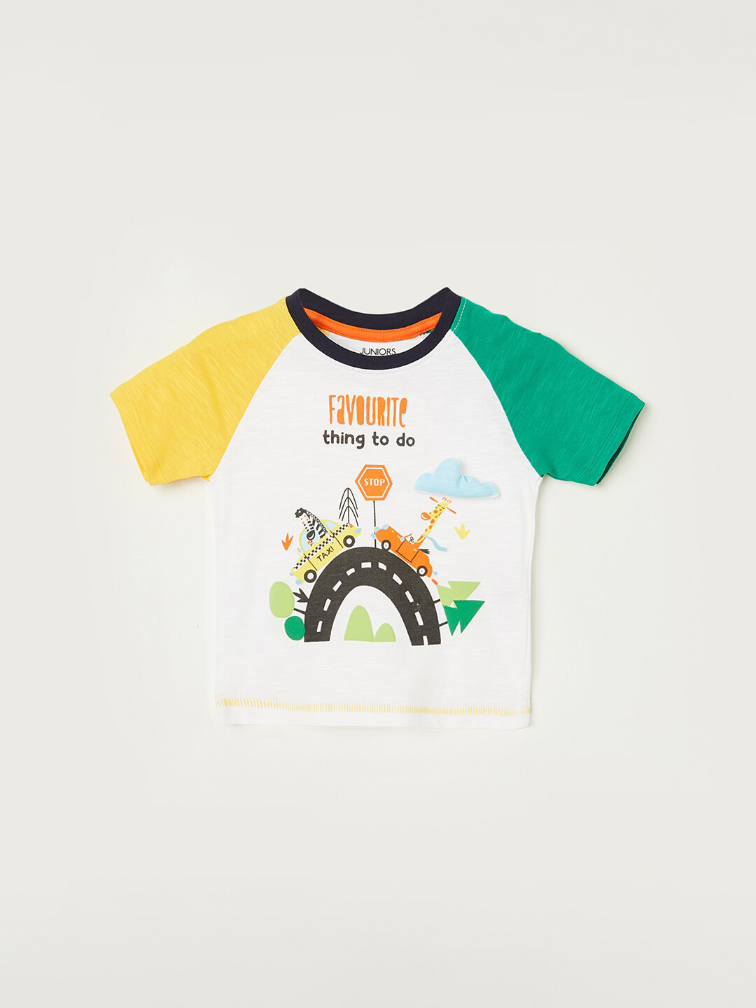 

Juniors by Lifestyle Boys Printed Cotton T-shirt, White