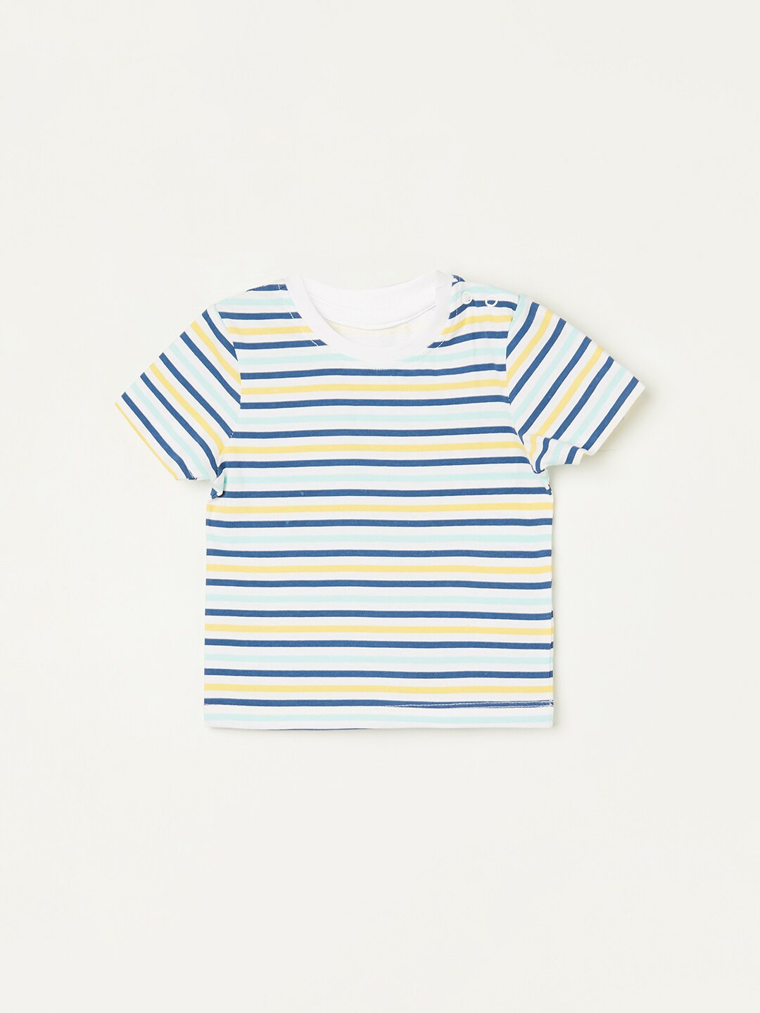 

Juniors by Lifestyle Boys Striped Cotton T-shirt, Multi