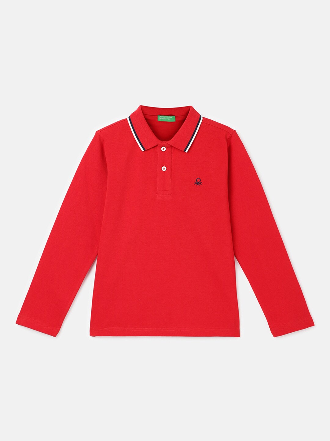 

United Colors of Benetton Boys Polo Collar T-shirt, Red