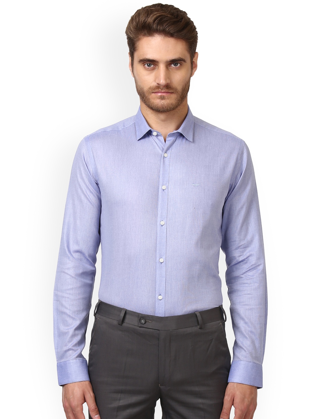 

Park Avenue Men Blue Slim Fit Printed Formal Shirt