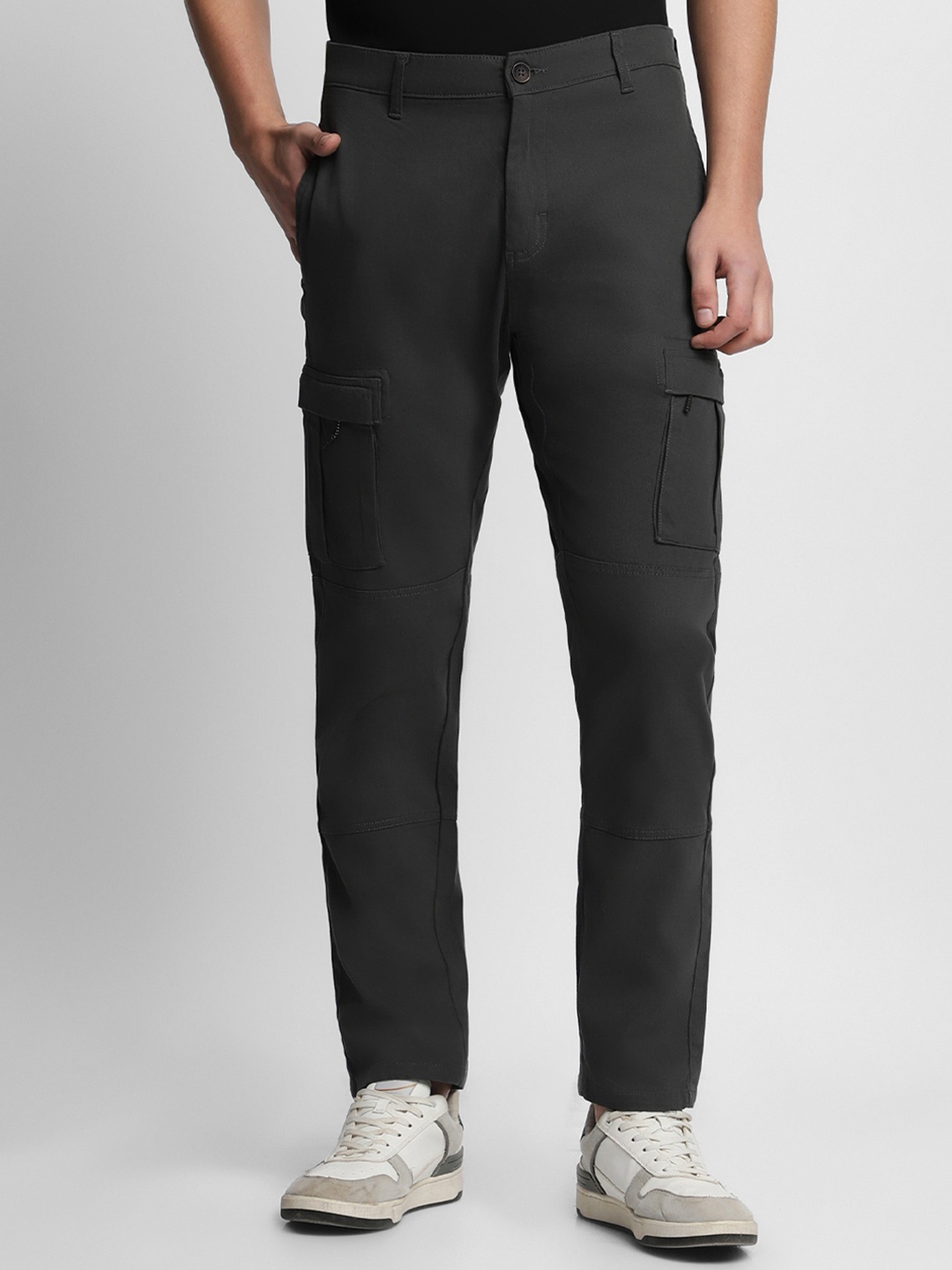 

Dennis Lingo MenSlim Fit Wrinkle Free Chinos, Grey