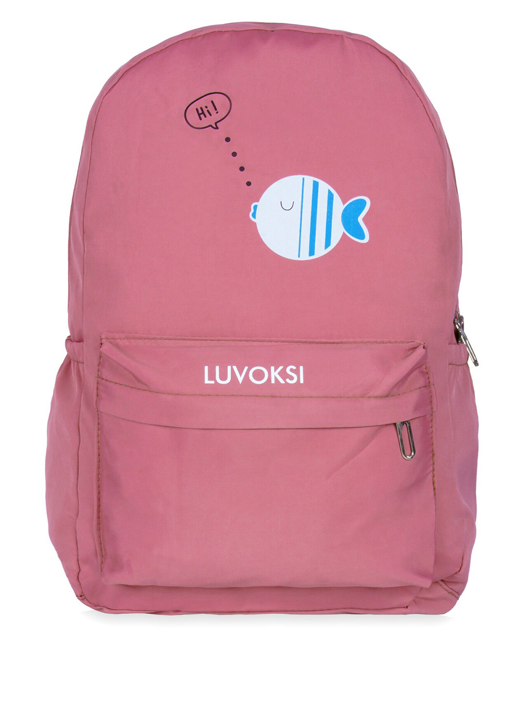 

Luvoksi Women Graphic Water Resistant Backpack, Peach