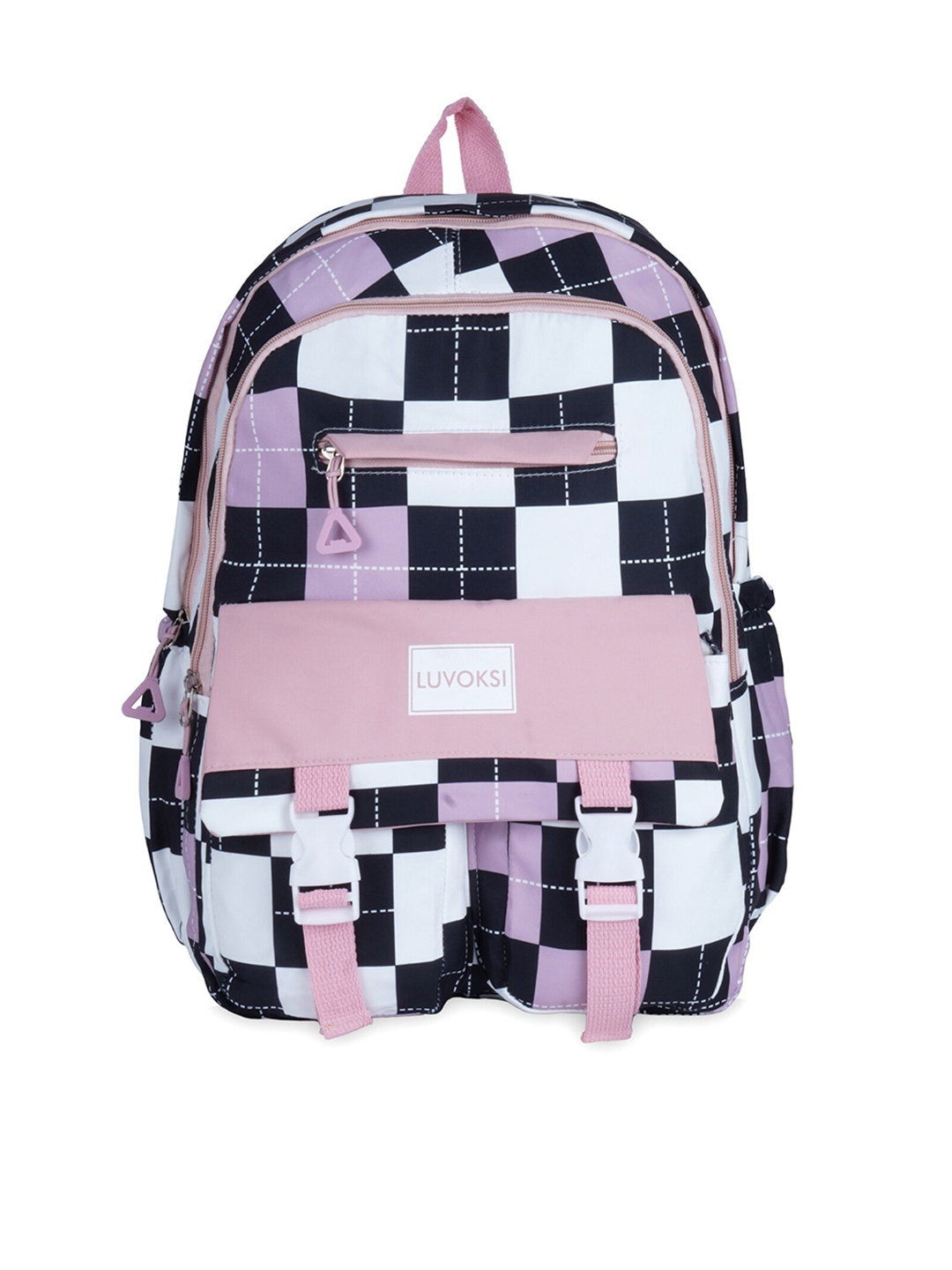 

Luvoksi Women Geometric Printed Water Resistant Backpack, Pink