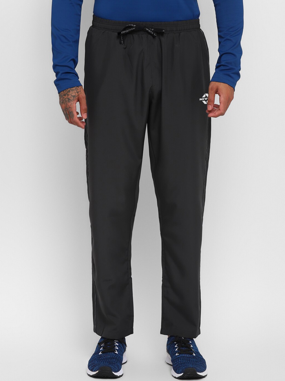 

NIVIA Men Regular Fit Mid-Rise Comfortable Track Pants, Grey