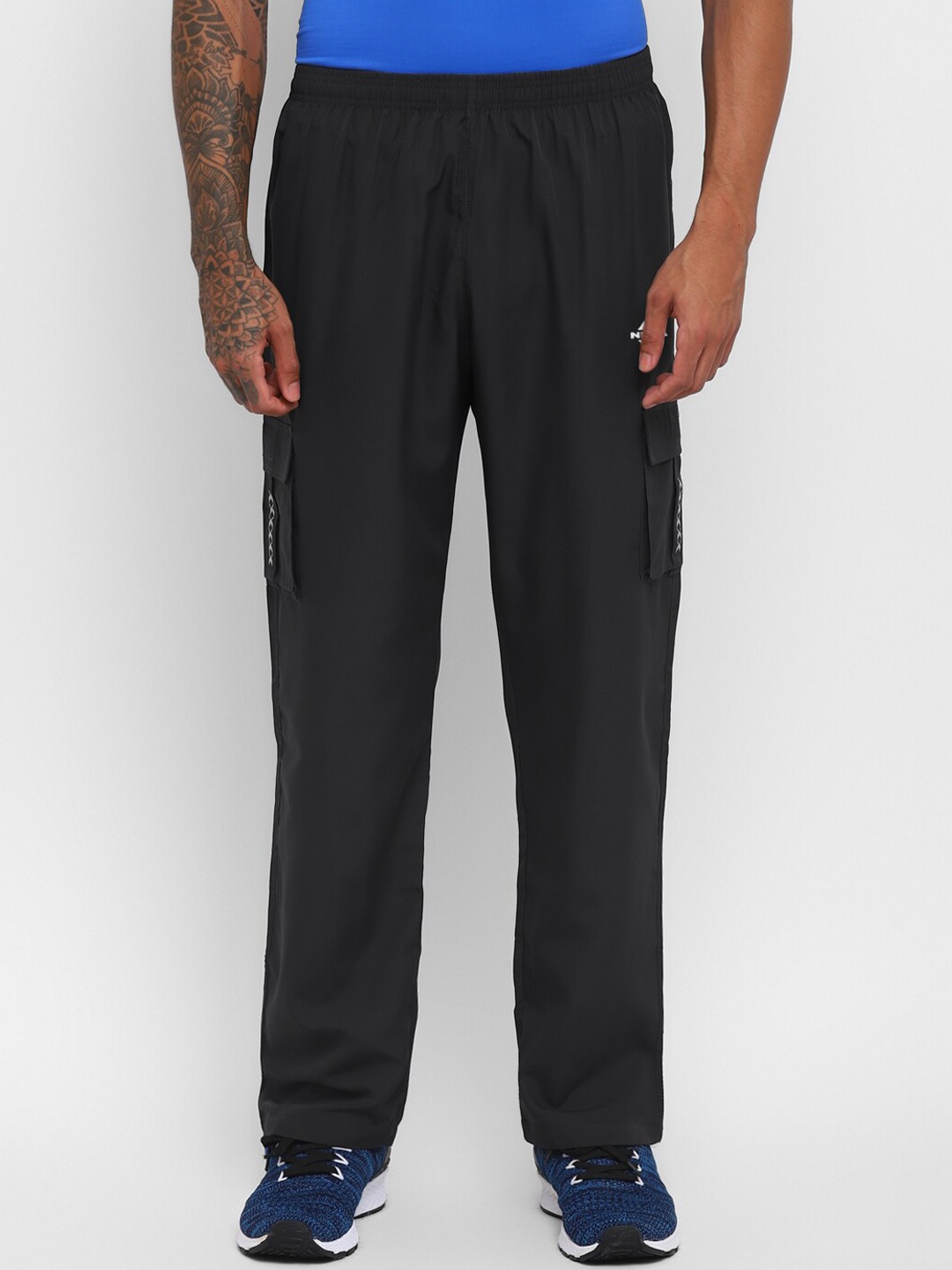

NIVIA Men Regular Fit Mid-Rise Breathable Track Pants, Grey