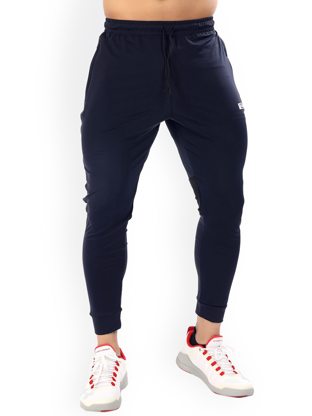 

FUAARK Men Dry- Fit Slim- Fit Joggers, Navy blue