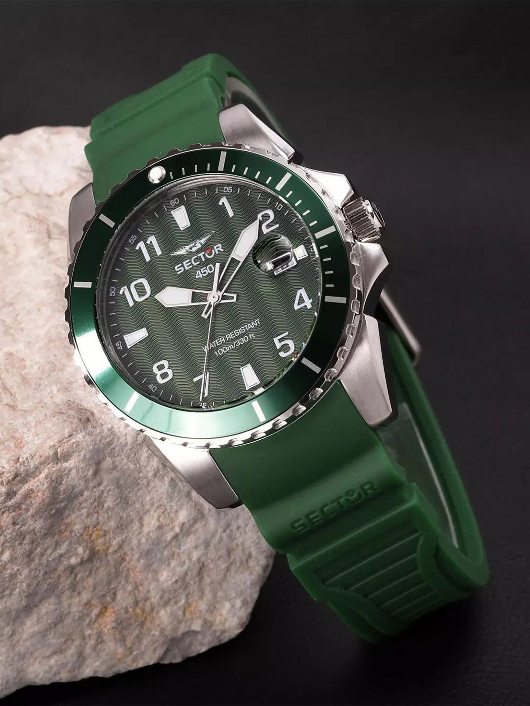 

Sector Men Patterned Dial Bracelet Style Straps Analogue Watch R3251276004, Green