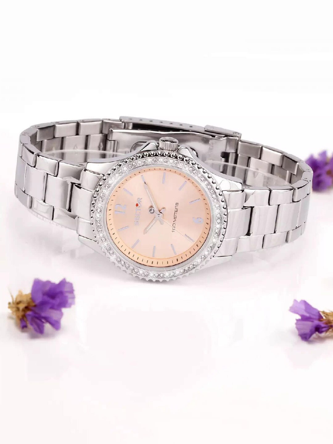 

Sector Women Printed Dial & Stainless Steel Straps Analogue Display Watch R3253161536, Silver