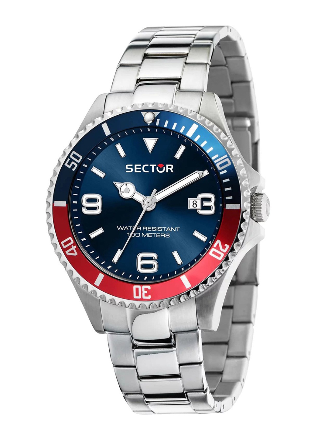 

Sector Men Printed Dial & Stainless Steel Straps Analogue Display Watch R3253161018, Blue