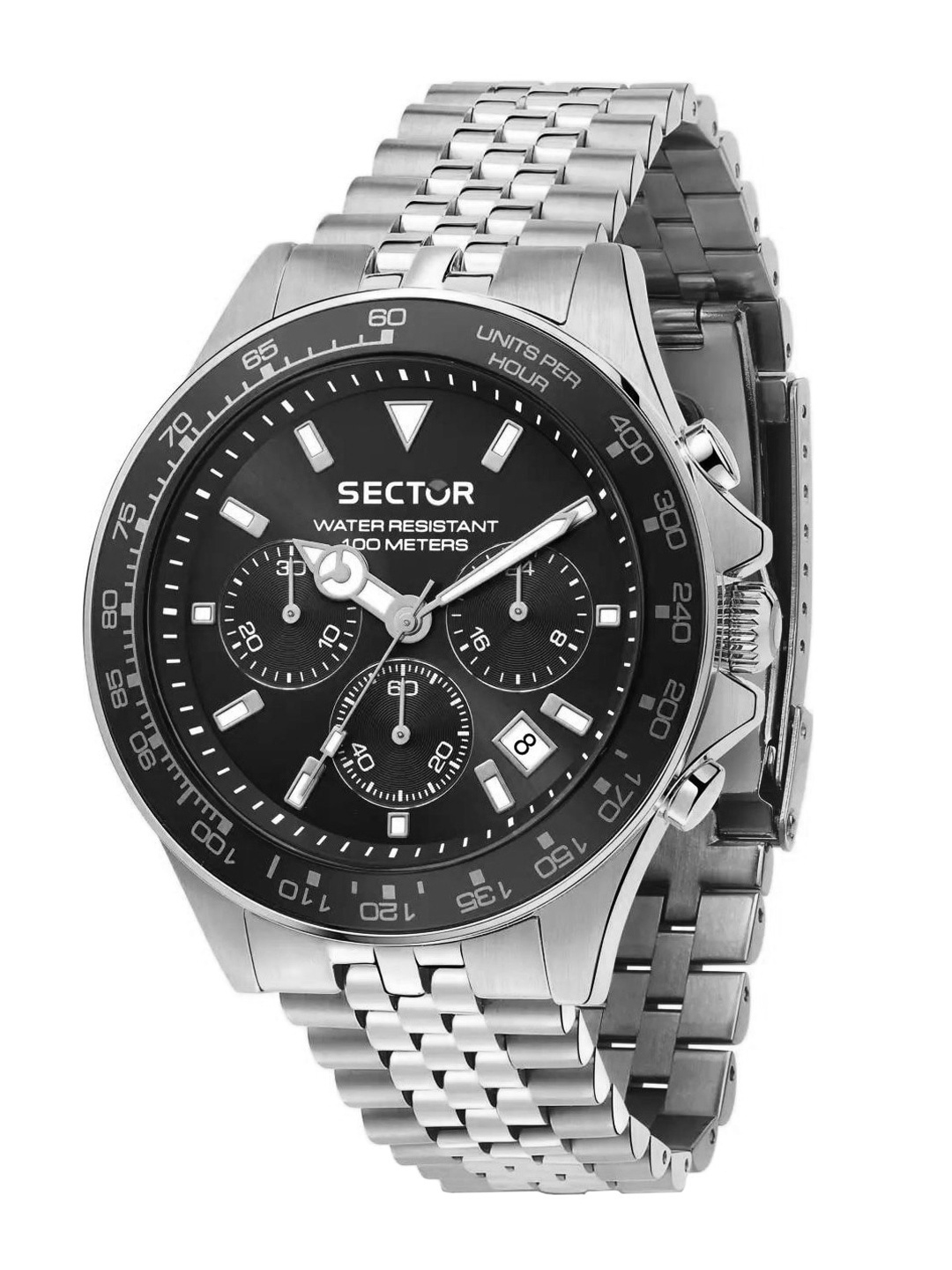 

Sector Men Round Dial Water Resistance Chronograph Analogue Watch R3273661033, Black