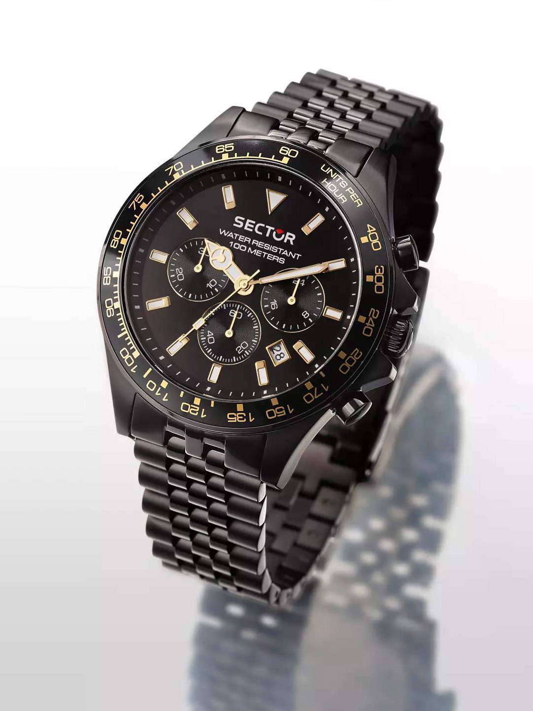 

Sector Men Round Chronograph Analogue Watch R3273661029, Black