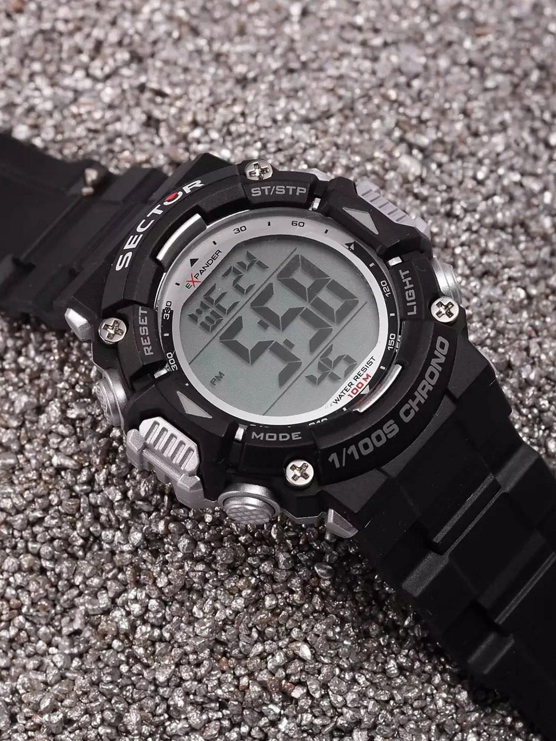 

Sector Men Round Digital Watch R3251544001, Black