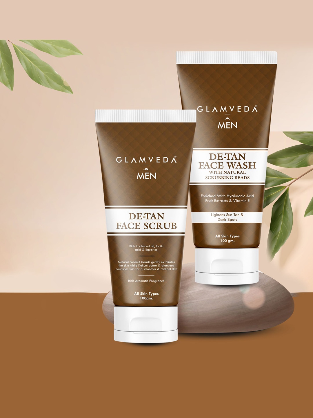 

GLAMVEDA De Tan & Brightening Skin Care Gift Set, White
