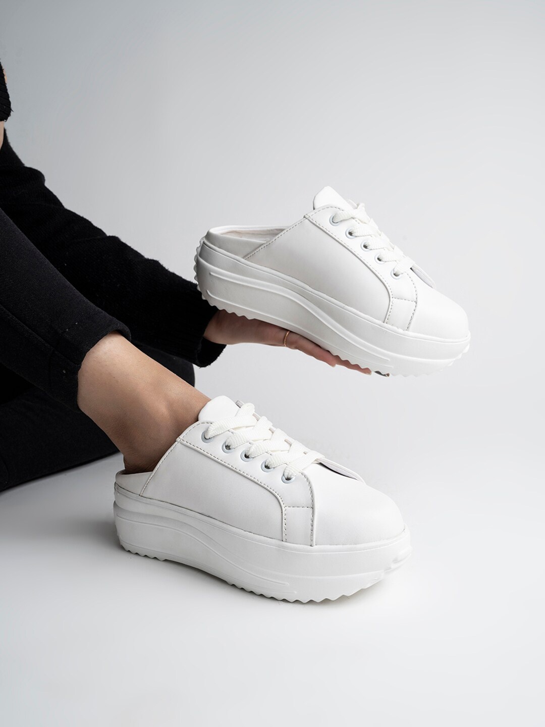 

Stylestry Women Walking Marking Shoes, White