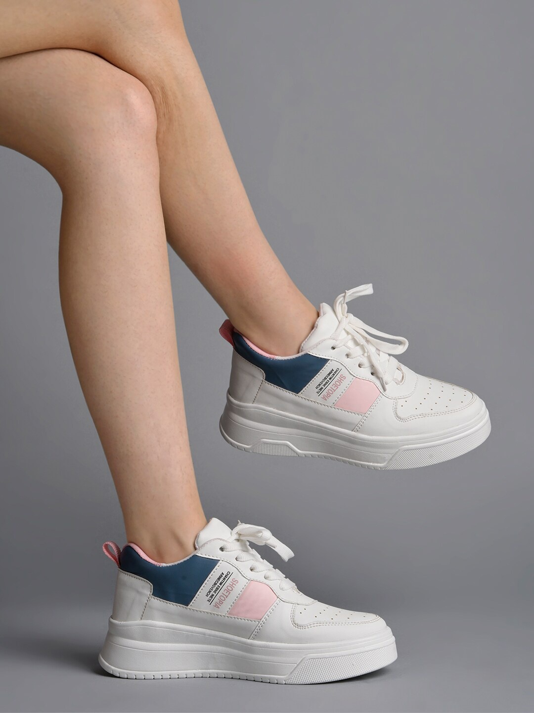 

Stylestry Women Running Marking Shoes, White