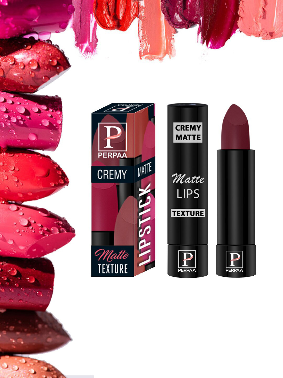 

PERPAA Cremy Long Lasting Matte Texture Bullet Lipstick 3.5 g - Dusky Maroon 96