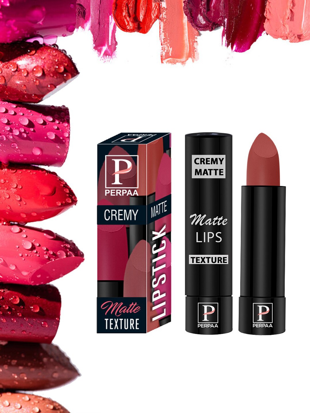 

PERPAA Cremy Long Lasting Matte Texture Bullet Lipstick 3.5 g - Rust Orange 73