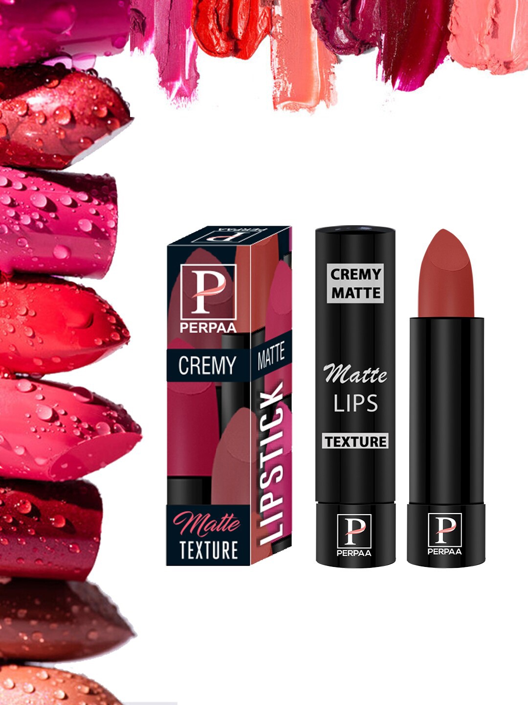 

PERPAA Cremy Long Lasting Matte Texture Bullet Lipstick 3.5 g - Red Bloom 55