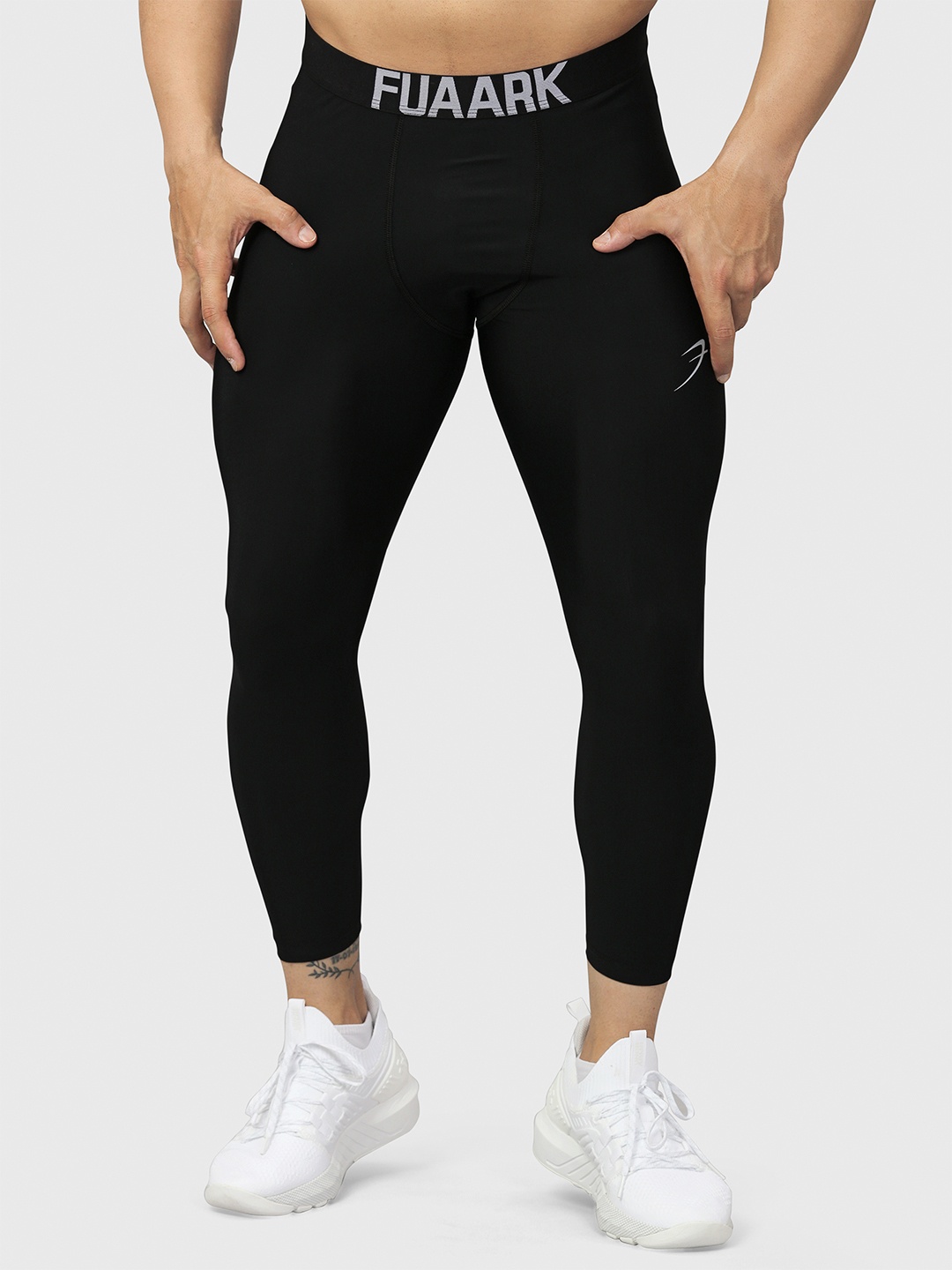 

FUAARK Men Dry Fit Compression Tights, Black