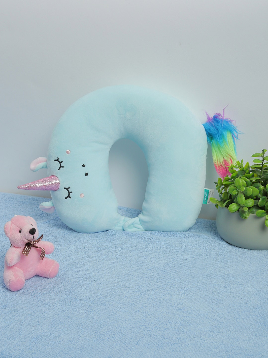 

MUMUSO Blue U-Shaped Neck Travel Pillow