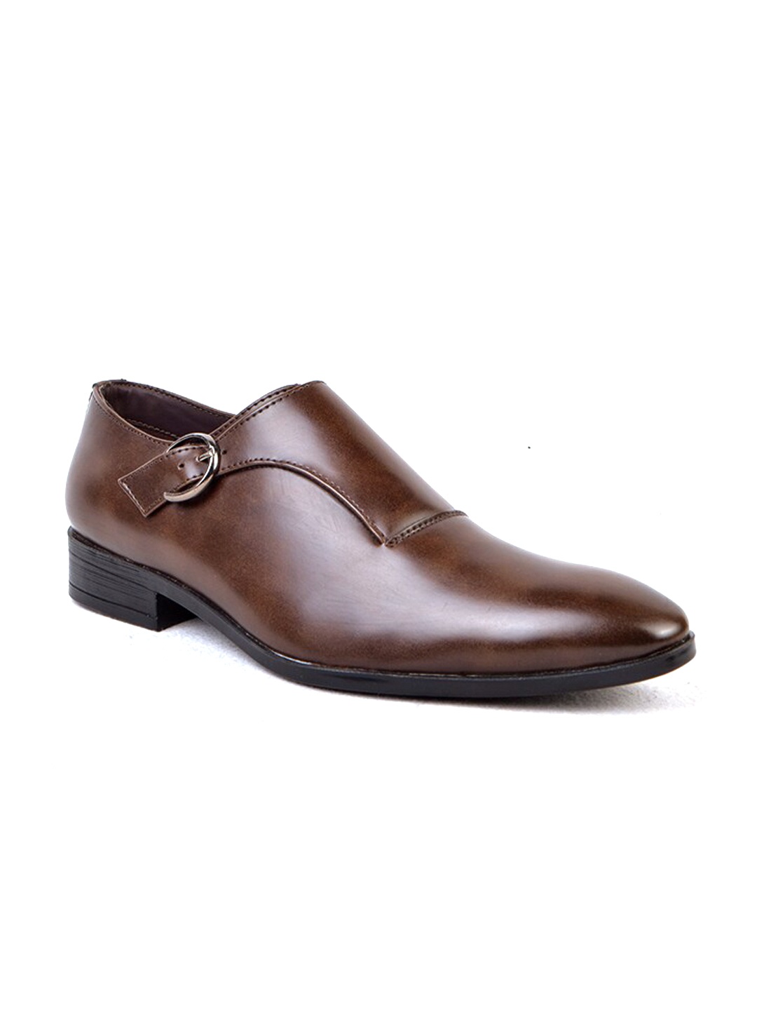 

Cliff Fjord Men Oscar Formal Monk Shoes, Brown