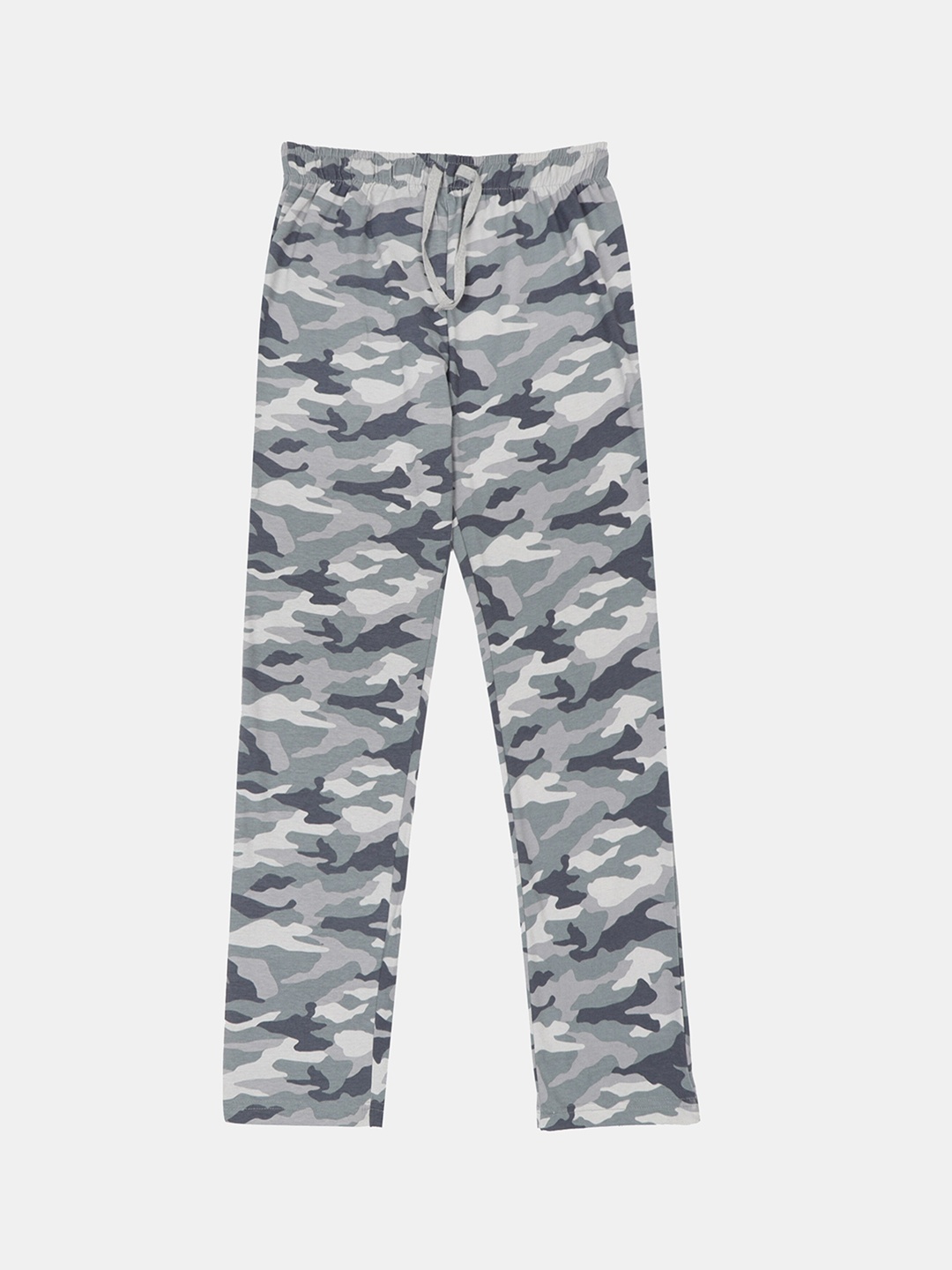 

F&S Boys Camouflage Printed Cotton Lounge Pants, Grey