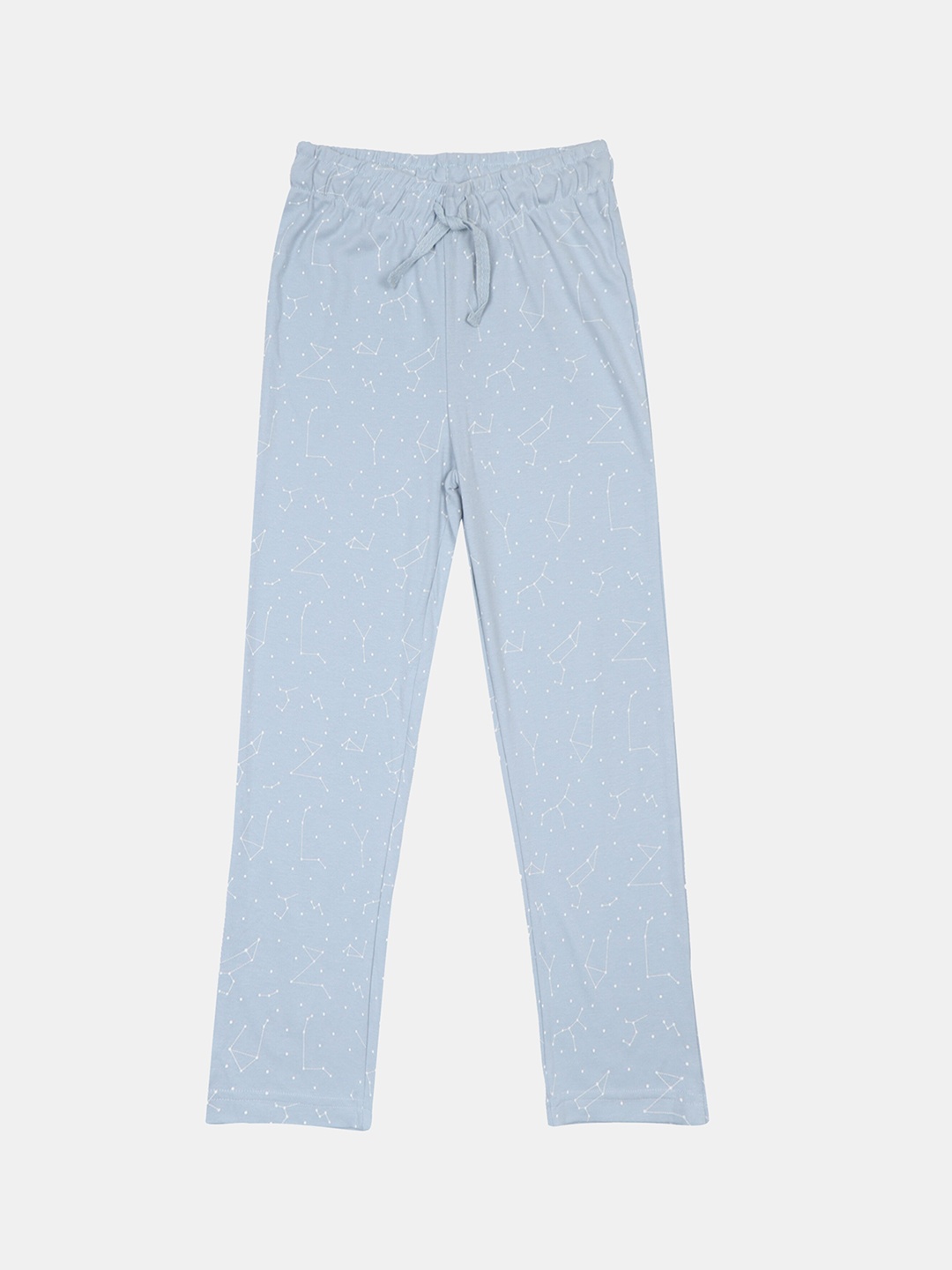 

F&S Girls Printed Cotton Lounge Pants, Blue