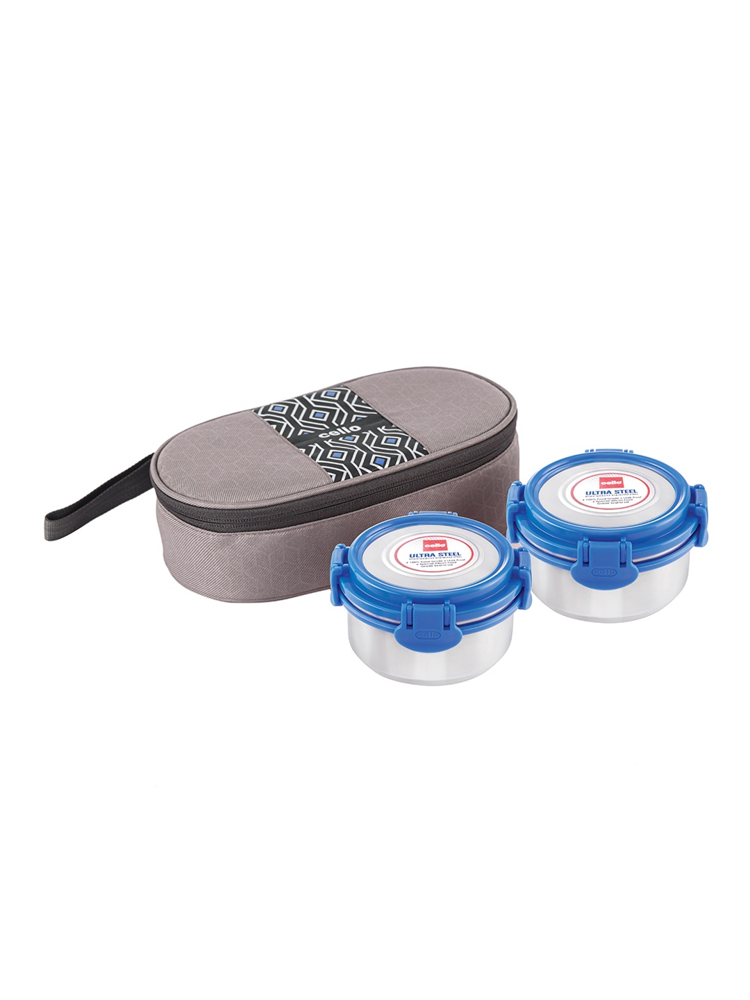 

Cello MF Ultra Steel 2Pcs Blue Stainless Steel Lunch Box with Cover- 320ml