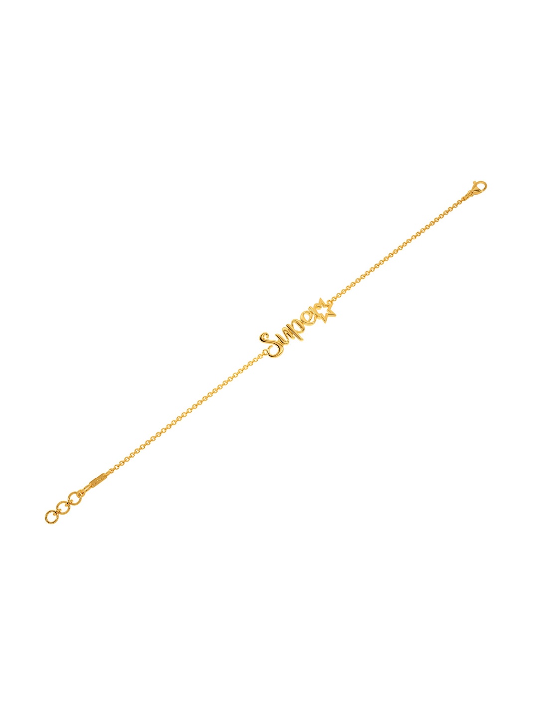 

MELORRA Unisex 18KT Superstar Charm Gold Bracelet, Yellow