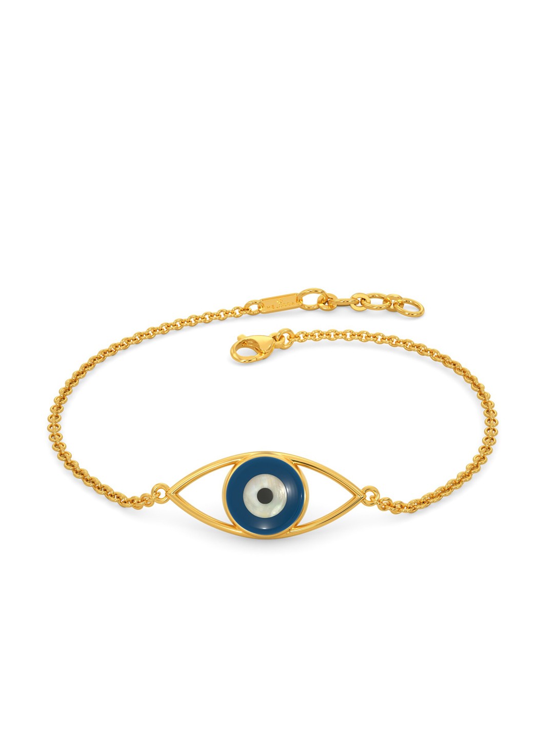 

MELORRA 18KT Gold Evil Eye Bracelet, Yellow