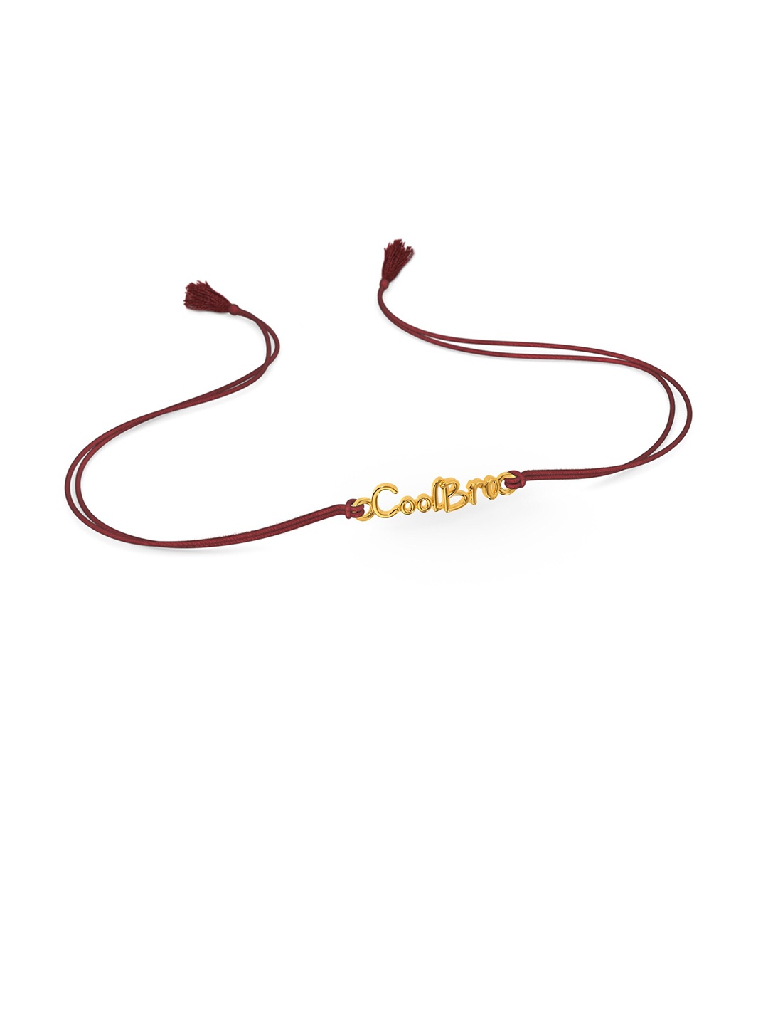 

MELORRA 18KT Gold Cool Bro Rakhi, Yellow