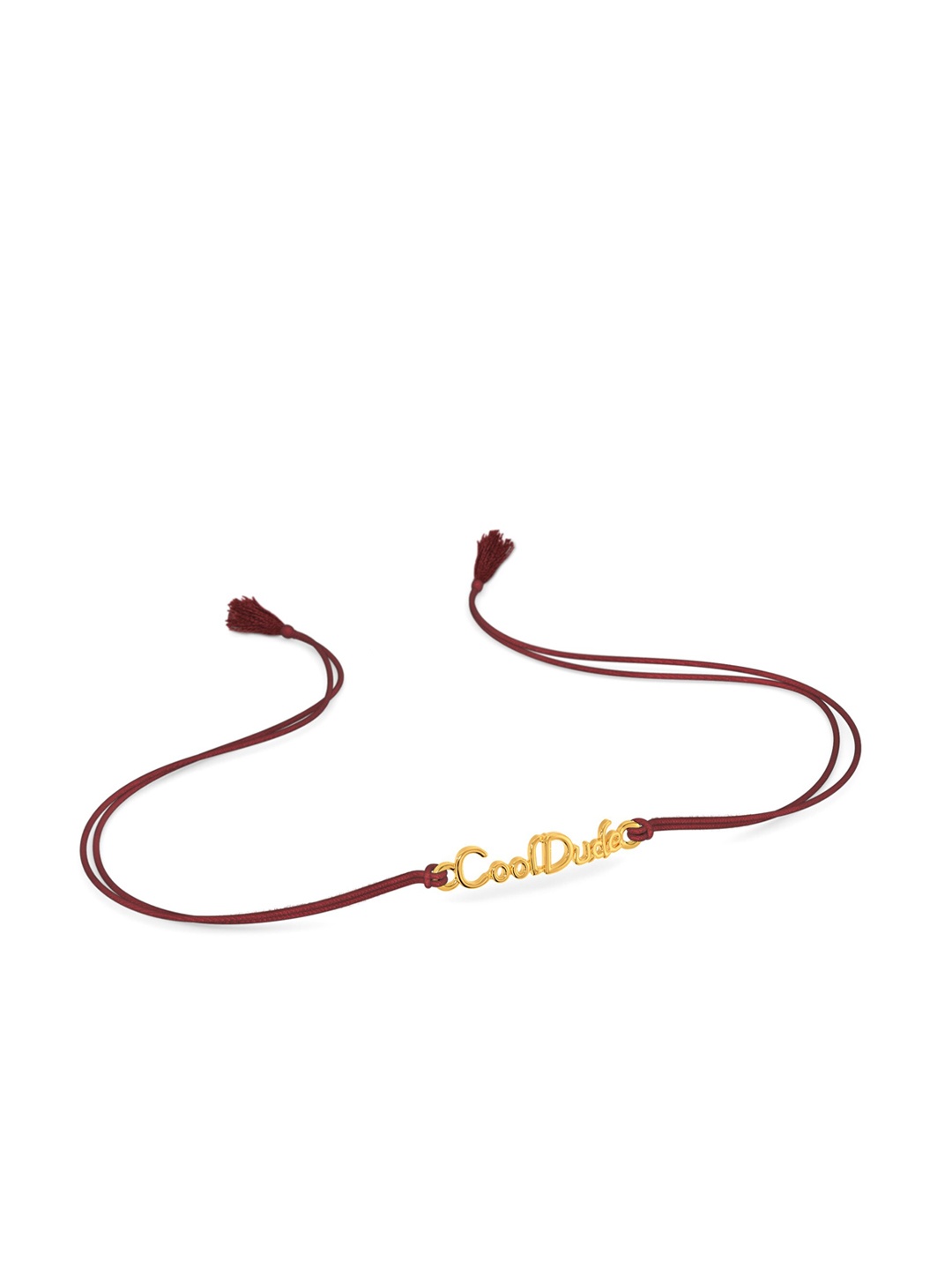 

MELORRA 18KT Gold Cool Dude Rakhi, Yellow