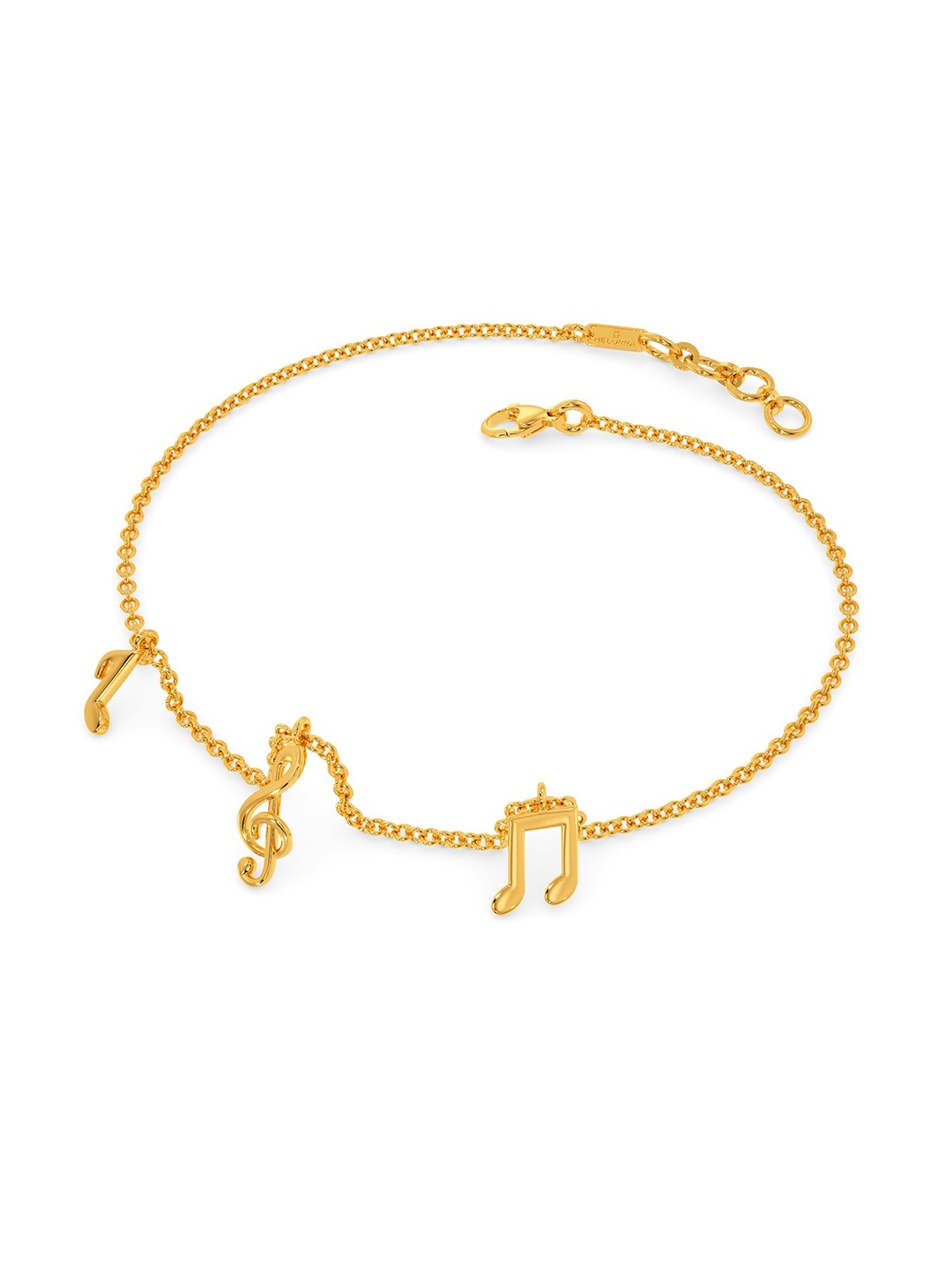 

MELORRA 18KT Gold Notes Of Rhythm Bracelet, Yellow