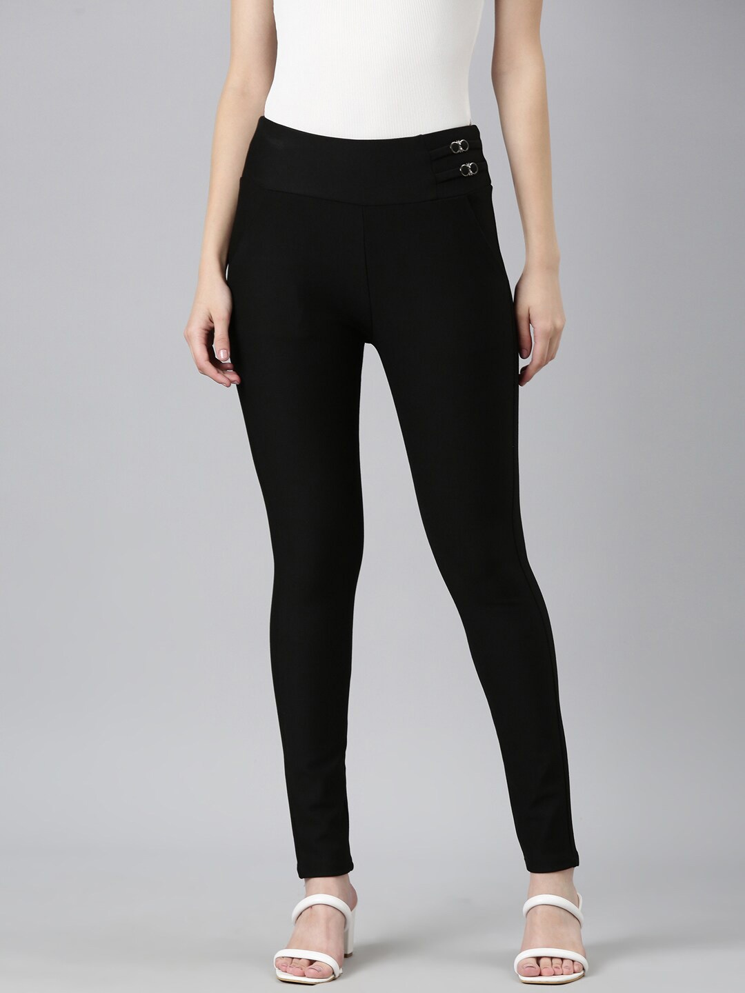 

SHOWOFF Women Black Slim Fit Jeggings