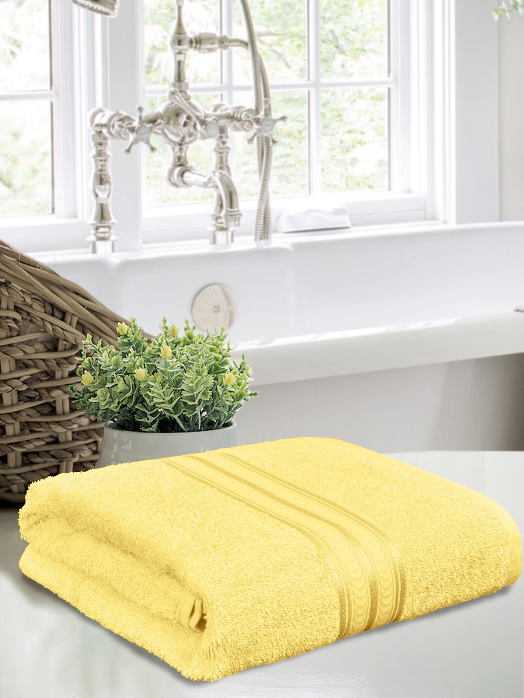 

Home Fresh Yellow 400 GSM Pure Cotton Bath Towel