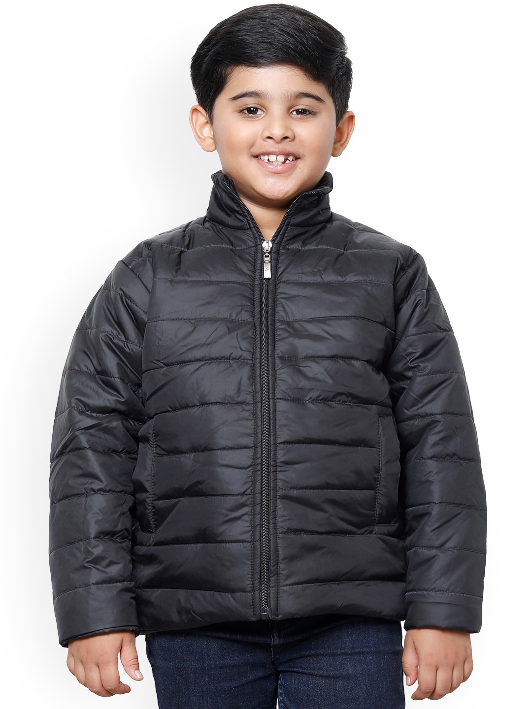 

IndiWeaves Boys Lightweight Puffer Jacket, Black