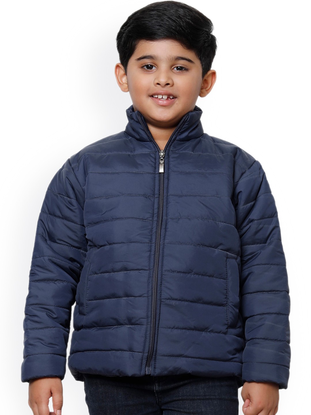 

IndiWeaves Boys Lightweight Puffer Jacket, Navy blue