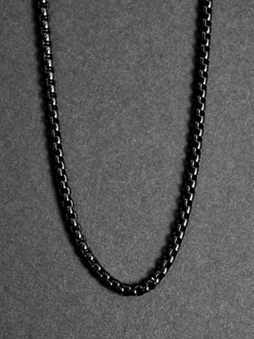 

MEENAZ Men Silver-Plated Chain, Black
