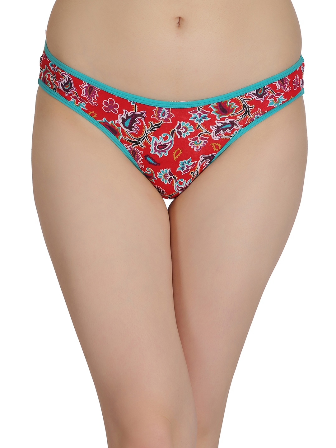 

Clovia Red Printed Low Waist Briefs PN2311P04