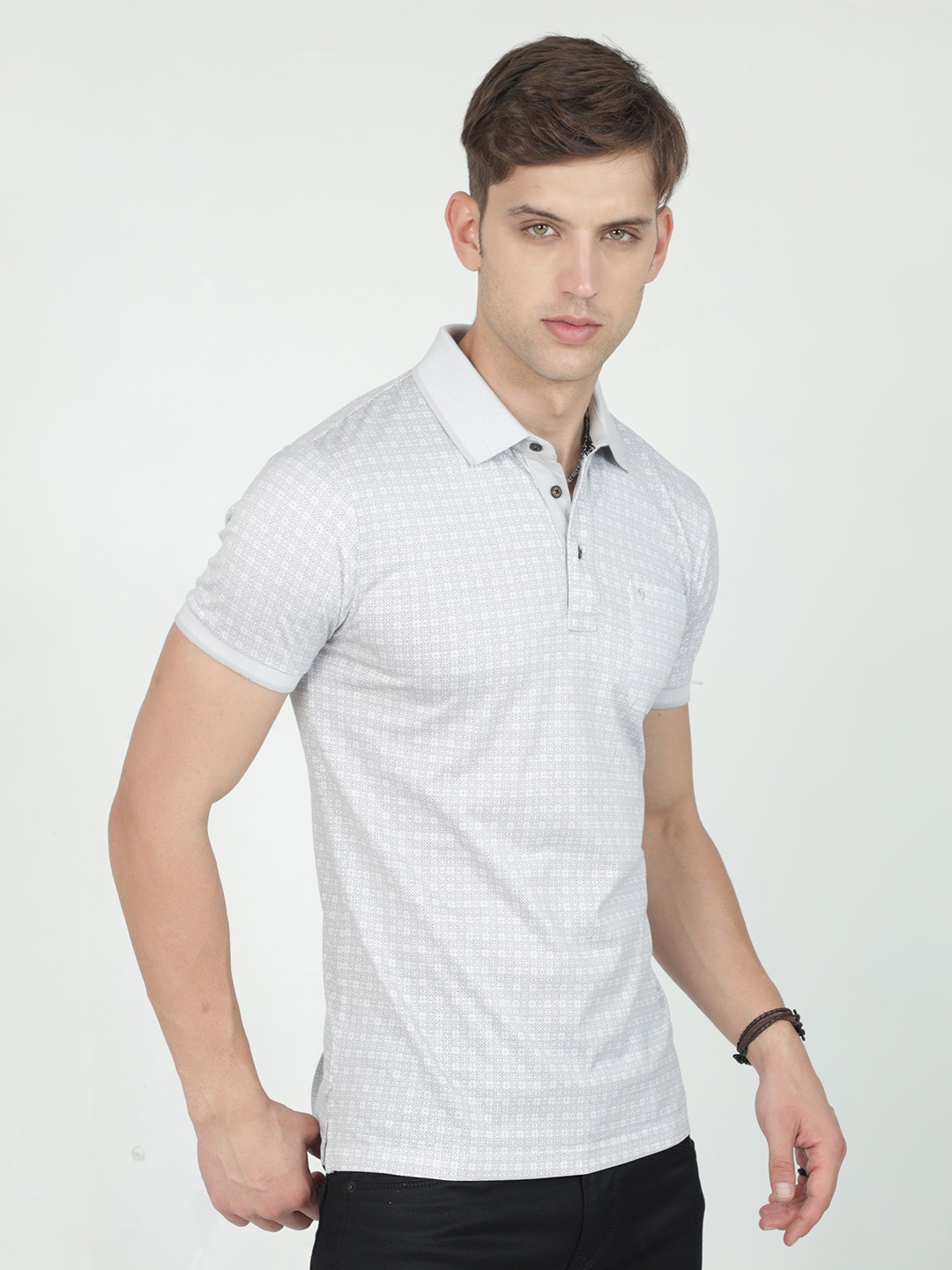 

Classic Polo Graphic Printed Slim Fit T-shirt, Grey