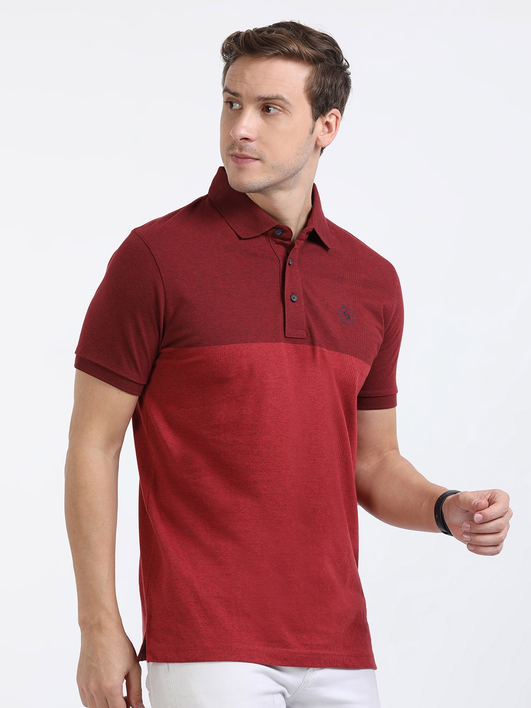 

Classic Polo Slim Fit Polo Collar Cotton T-shirt, Red
