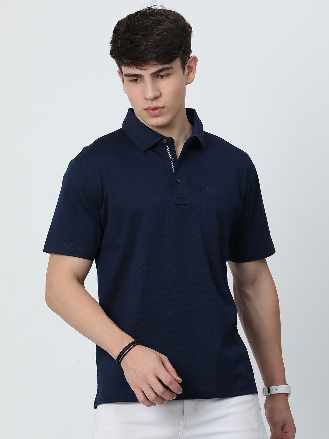 

Classic Polo Polo Collar T-shirt, Blue