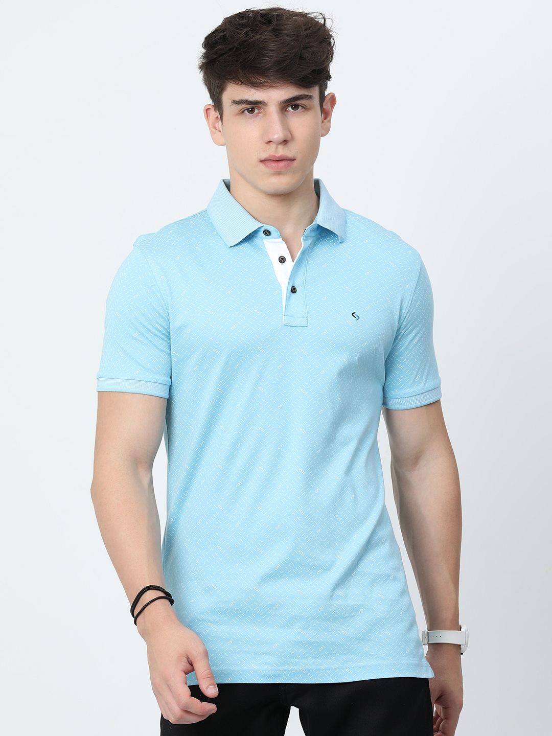 

Classic Polo Slim Fit Polo Collar Cotton T-shirt, Blue