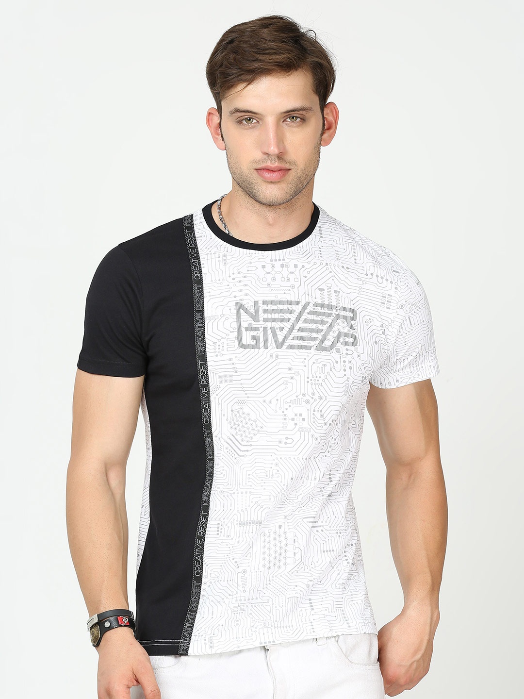 

Classic Polo Typography Printed Cotton Slim Fit T-shirt, White
