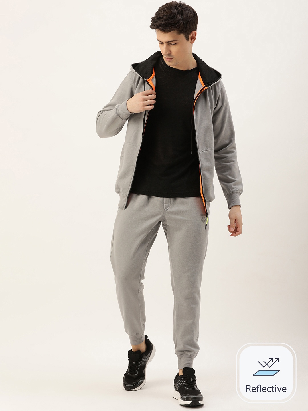 

Sports52 wear Solid Hooded Tracksuit, Grey