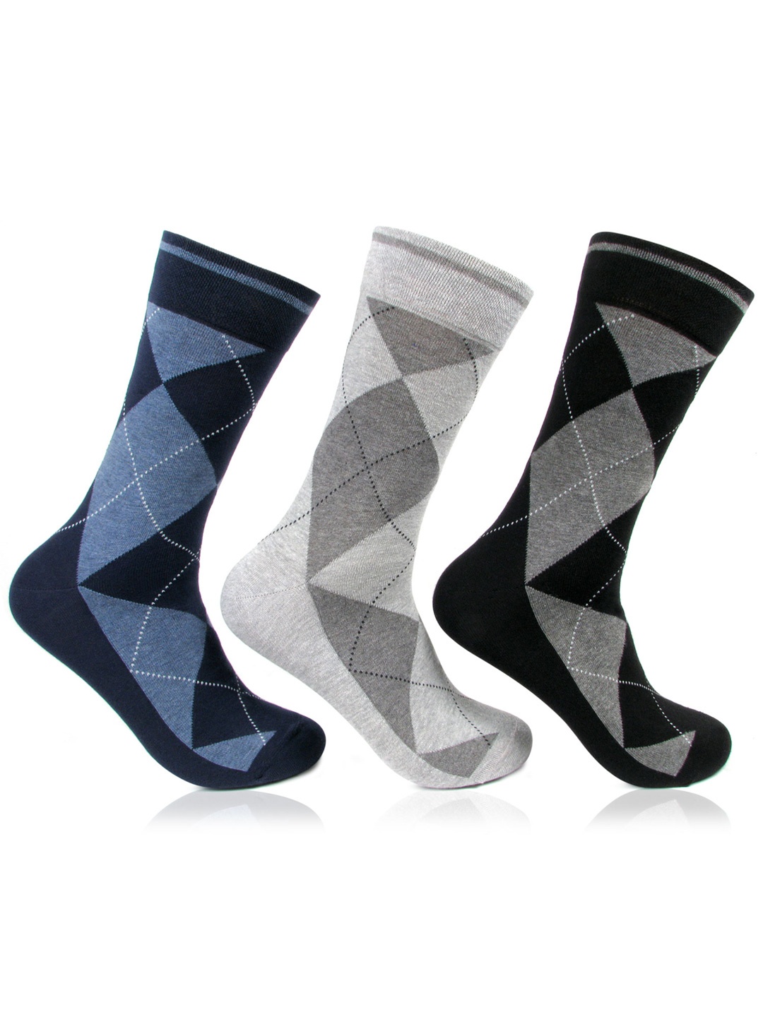 

Bonjour Men Pack of 3 Assorted Socks, Multi