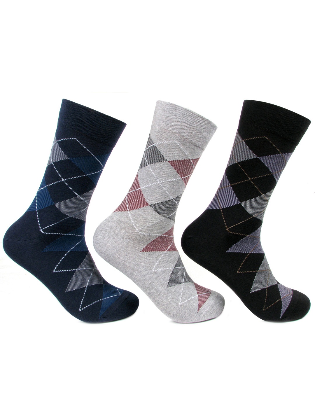 

Bonjour Men Pack of 3 Assorted Socks, Multi