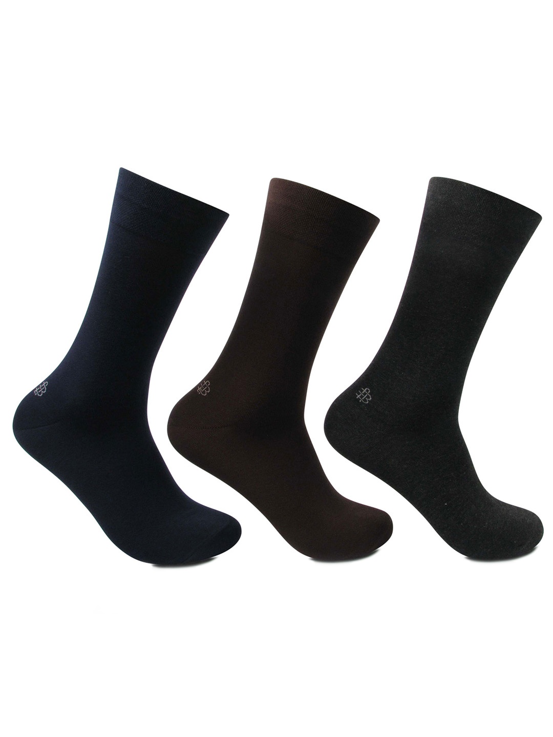 

Bonjour Men Pack of 4 Assorted Calf-Length Socks, Multi