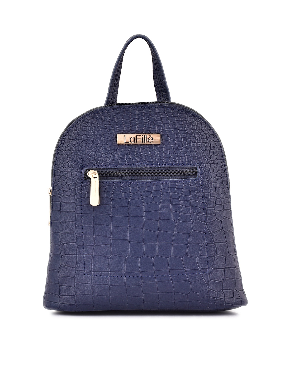 

LaFille Set Of 5 Textured Structured Handheld Bag, Blue