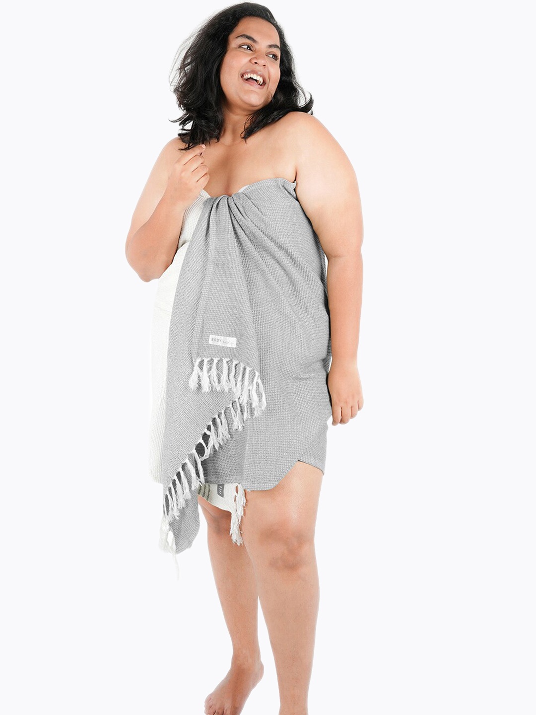 

Doctor Towels Charcoal Bamboo Waffle Bath Towel, Grey